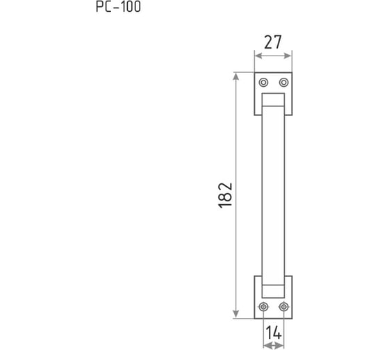 Изображение товара Ручка-скоба НОРА-М РС-100 мм золото 6772