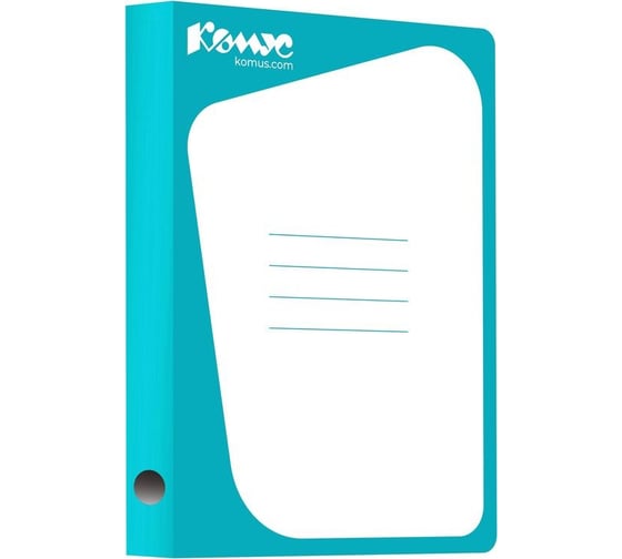 Изображение товара Скоросшиватель Комус картонный кашированный картон, 30мм, голубой 172465