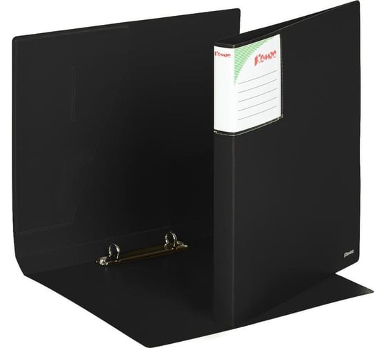 Изображение товара Папка на 2-х кольцах Комус шелк 25 мм, черная 328031