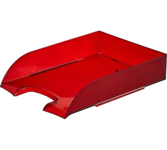 Изображение товара Горизонтальный лоток Комус русская серия, красный про 327396