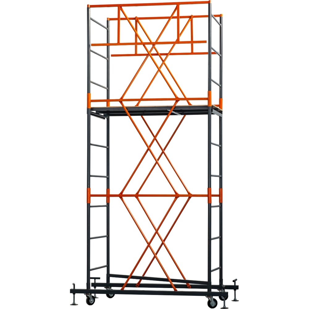 Изображение товара Вышка строительная промышленная ВПМ 0,7x1,6 H=4,0 м ВПМ0740, надежная и безопасная