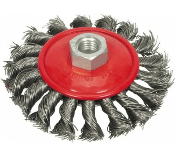 Изображение товара Щетка зачистная для УШМ плоская 115 мм, М14х2 витая АвтоDело 44028 13778