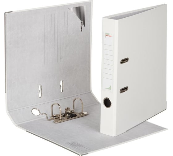 Изображение товара Папка-регистратор Комус экономи 50 мм, белый жасмин, пбп1, карм.кор.,мет.уг 956256