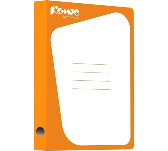 Изображение товара Скоросшиватель Комус картонный кашированный картон, 30мм, оранжевый 172464