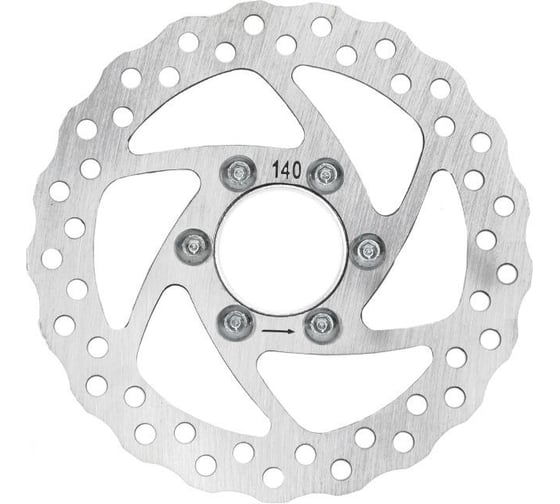 Изображение товара Ротор тормоза Juchuang ZDE-140M 140мм, адаптер под резьбовое крепление, серебристый HQ-0013853