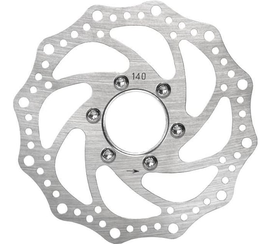 Изображение товара Ротор тормоза Juchuang HJ-6088 140мм, адаптер под резьбовое крепление, серебристый HQ-0013844