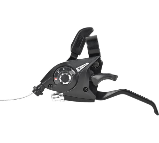 Изображение товара Шифтер/ручка тормоза Juchuang F- 51 3 speed, трос 1650мм, черный HQ-0013968