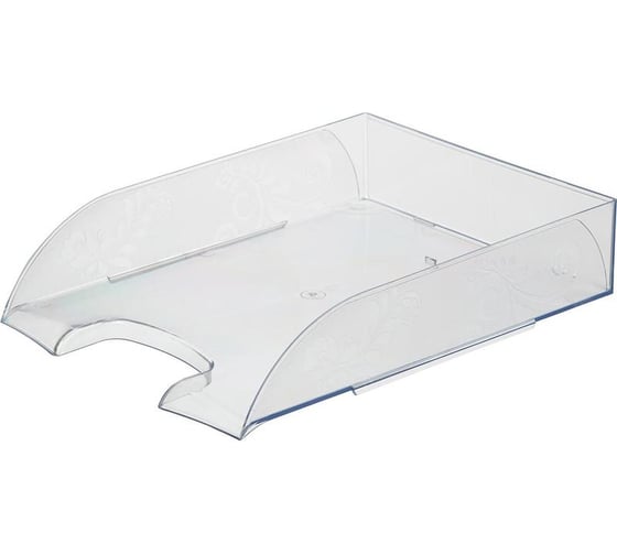 Изображение товара Горизонтальный лоток Комус русская серия, прозрачный 327395