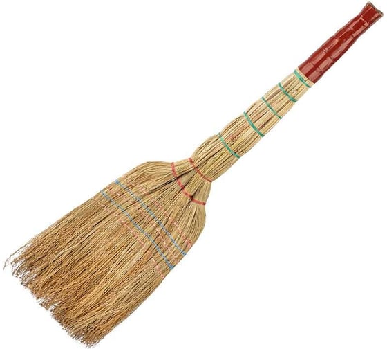 Изображение товара Веник сорго Рыжий кот 5ти прошивной, 4х лучевой 106954