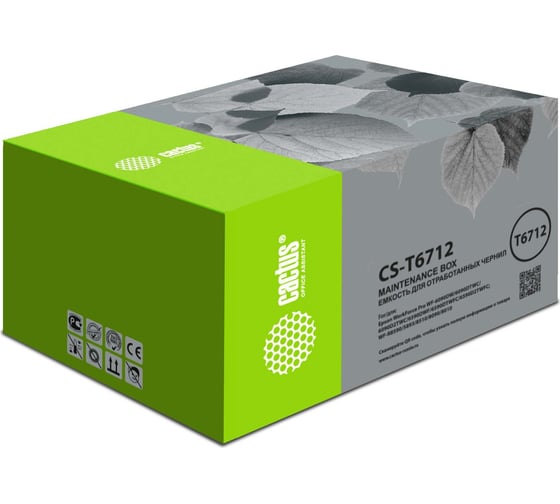 Изображение товара Бункер CACTUS CS-T6712 (T6712 емкость для отработанных чернил) для Epson WorkForce Pro WF-6090DW/609 1727897