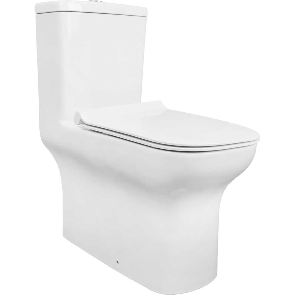 Изображение товара Напольный унитаз Creo Ceramique ONE ON0102 безободковый моноблок с сиденьем микролифт