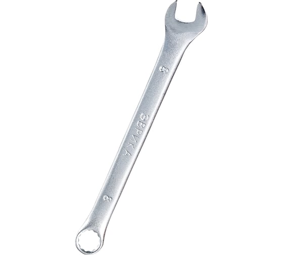 Изображение товара Ключ комбинированный Эврика 8мм Chrome vanadium на держателе сатинированный ER-31008 777167