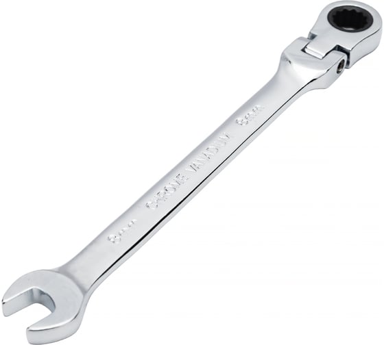 Изображение товара Ключ комбинированый трещоточный шарнирный Эврика 8мм на держателе ER-61008H 977042