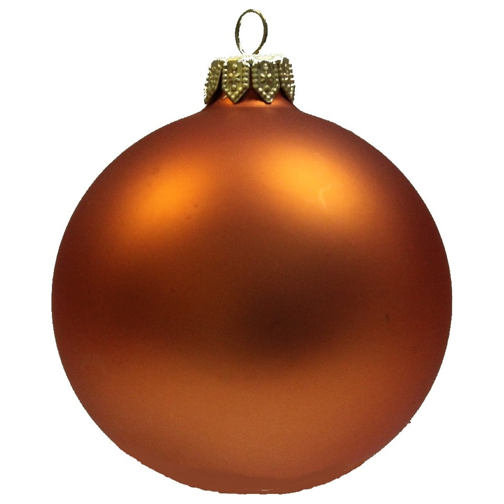 Изображение товара Набор новогодних шаров MOROZCO 75мм 4 шт бронза матовый ТН75205