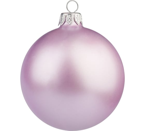 Изображение товара Набор новогодних шаров MOROZCO 75мм,4шт, розов матовый перламутр ТН75403