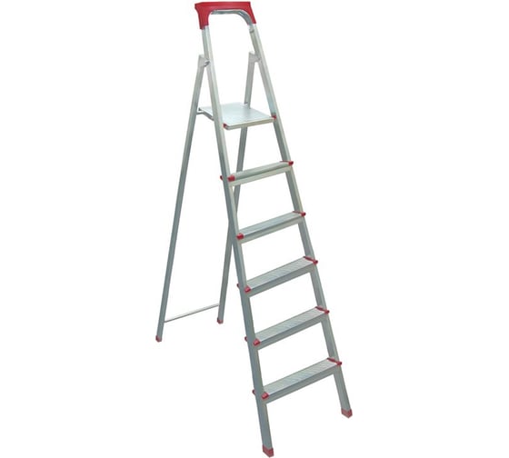 Изображение товара Стальная 6-ступенчатая стремянка Biber 98106 тов-049512