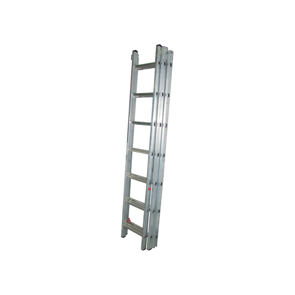 Универсальная трехсекционная лестница Biber лестница сибин 38833 09 трехсекционная со стабилизатором 9 ступеней