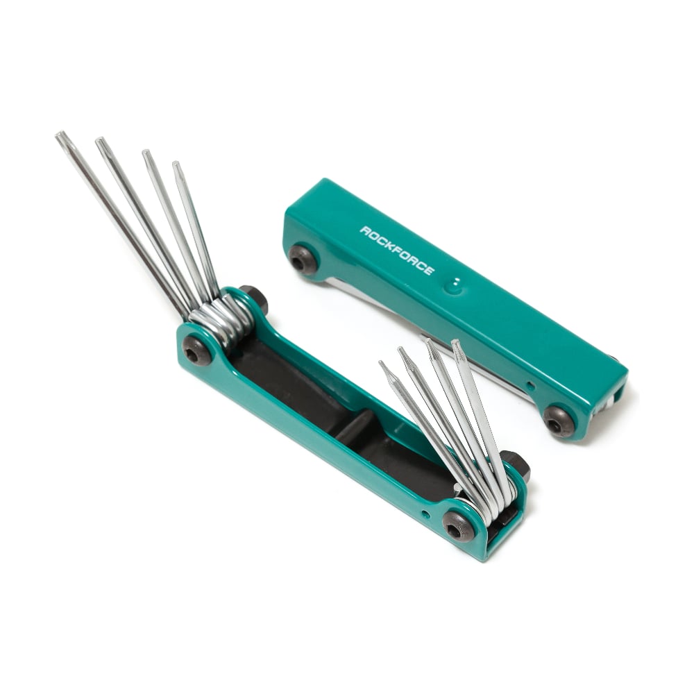 Изображение товара Набор ключей Rockforce TORX складной, 8 предметов Т5-Т10, Т15, Т20 RF-5087F(27351) Изображение товара Набор ключей Rockforce TORX складной, 8 предметов Т5-Т10, Т15, Т20 RF-5087F(27351)