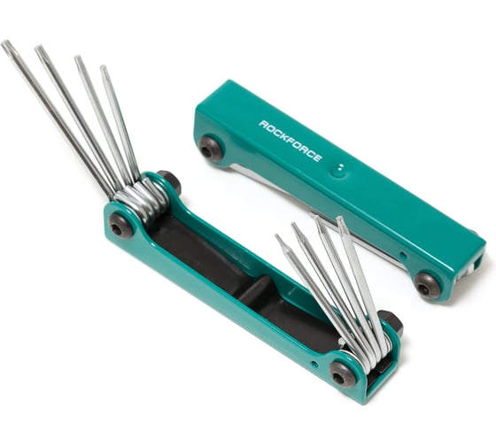 Изображение товара Набор ключей Rockforce TORX складной, 8 предметов Т5-Т10, Т15, Т20 RF-5087F(27351)