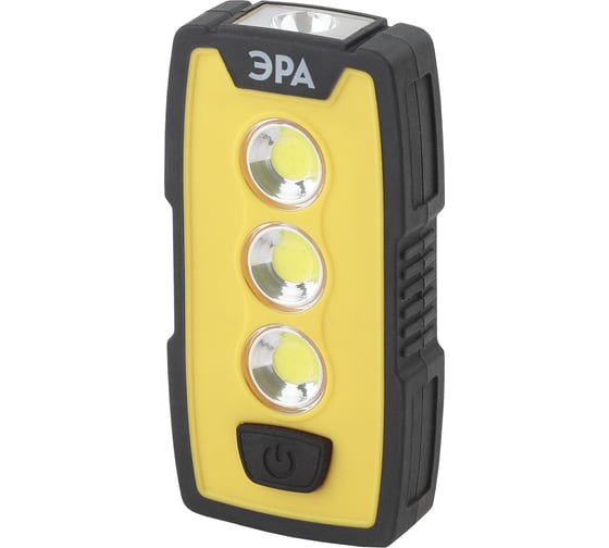 Изображение товара Рабочий фонарь ЭРА RB-802 серия Практик  6Вт COB 1Вт LED, пластик, 3xAAA, защита IP65, крючок Б0029180