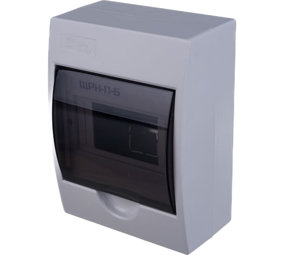 Изображение товара Навесной бокс ЭРА SIMPLE ЩРН-П-6 модулей, пластик IP41 Б0041522