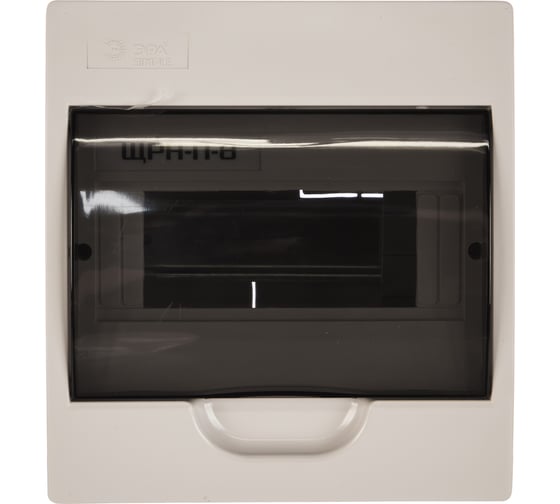 Изображение товара Навесной бокс ЭРА SIMPLE ЩРН-П-8 модулей, пластик IP41 Б0041523