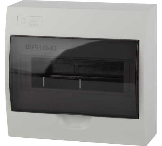 Изображение товара Навесной бокс ЭРА SIMPLE ЩРН-П-10 модулей, пластик IP41 Б0041524