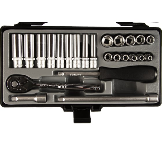 Изображение товара Набор длинных и коротких головок FORCE 6 граней 2253