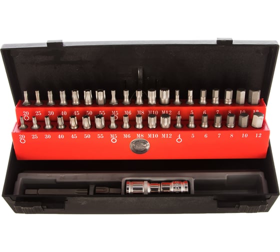 Изображение товара Набор бит-торкс-шестигранник 12-лучевых 42 предмета L-30 75 мм FORCE 4421C