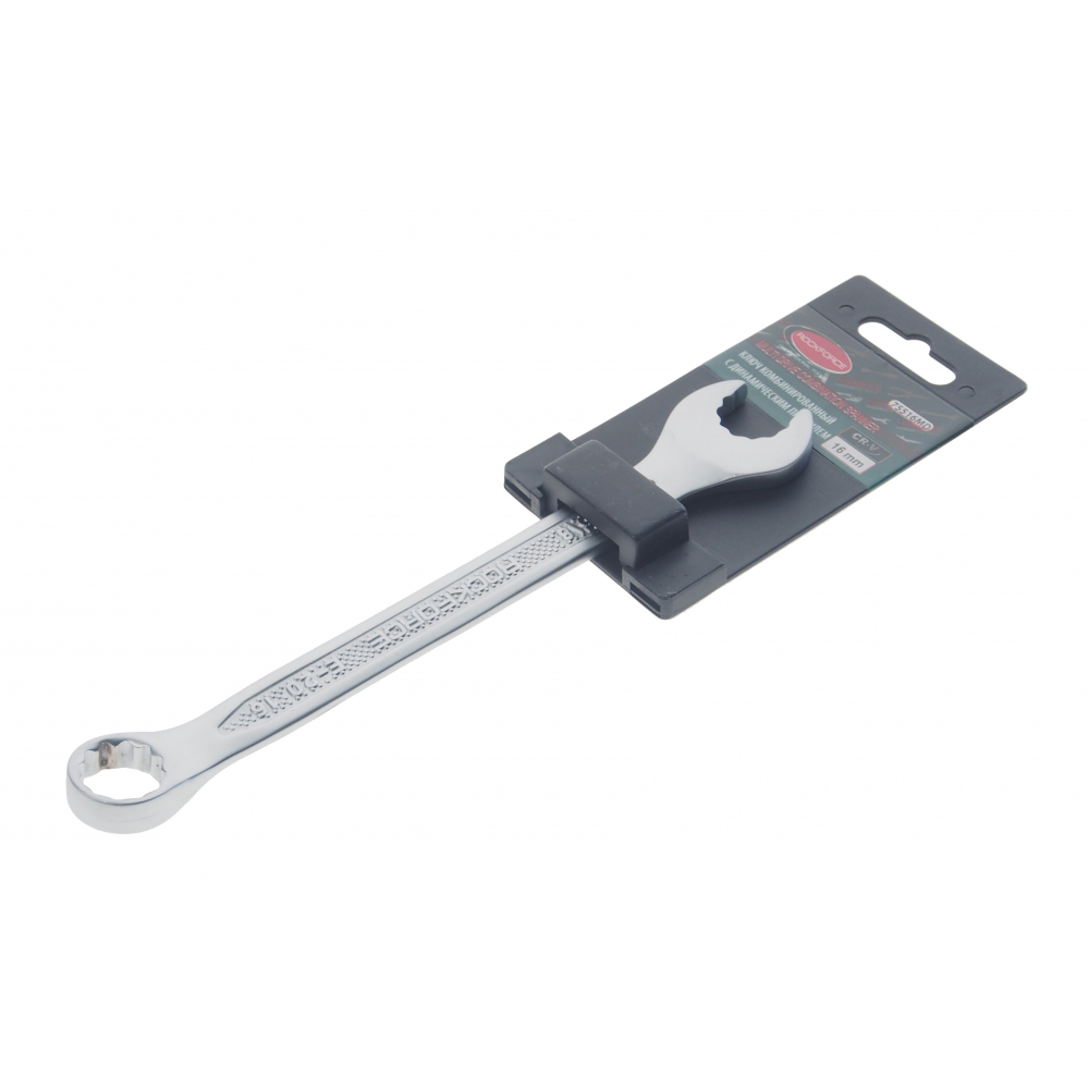 Купить Комбинированный ключ с универсальным профилем rockforce 16мм на пластиковом держателе rf-75516md