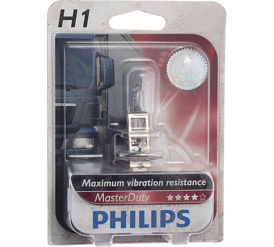 Изображение товара Автолампа PHILIPS H1, 70 P14.5s MASTER DUTY 24V 1,10 13258MDB1