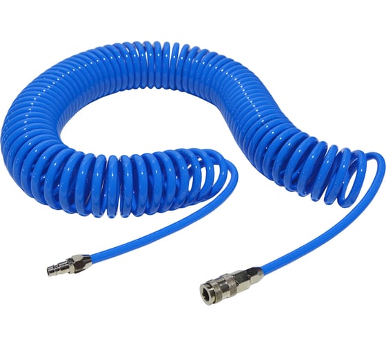 Изображение товара Шланг воздушный спиральный с быстросъемными соединениями (15 м; 6.5х10 мм) AIST 909165100-15 00-00009032