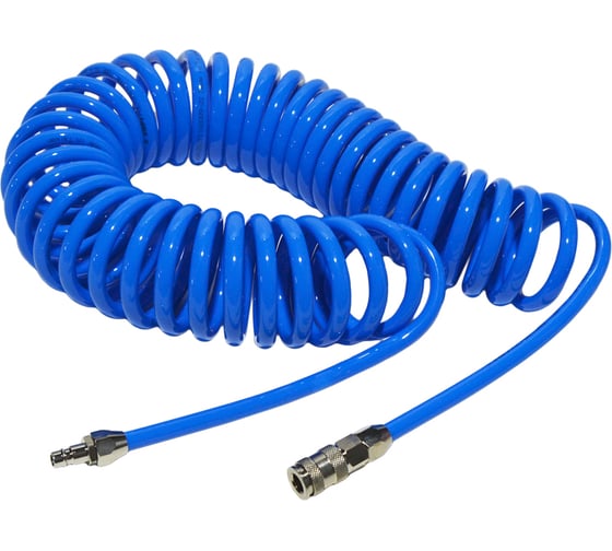 Изображение товара Шланг воздушный спиральный с быстросъемными соединениями (10 м; 8х12 мм) AIST 909180120-10 00-00009034