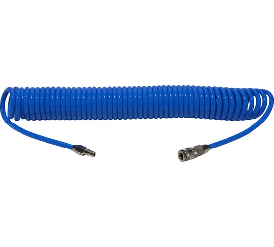 Изображение товара Шланг воздушный спиральный с быстросъемными соединениями (10 м; 6.5х10 мм) AIST 909165100-10 00-00009031