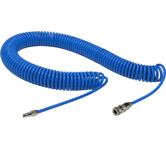 Изображение товара Шланг воздушный спиральный с быстросъемными соединениями (15 м; 5х8 мм) AIST 90915080-15 00-00009030