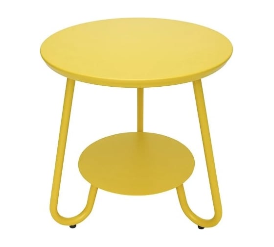 Изображение товара Журнальный столик Bergenson Bjorn Stian, диаметр 50 см, желтый BB0000465