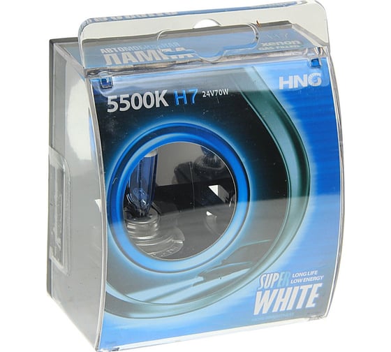 Изображение товара Автолампа H7 70 PX26d SUPER WHITE 5500 -24770SW2 HNG HNG-24770SW2