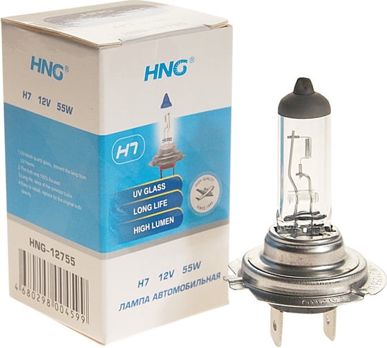 Изображение товара Автолампа H7 55 PX26d 12V -12755 HNG HNG-12755