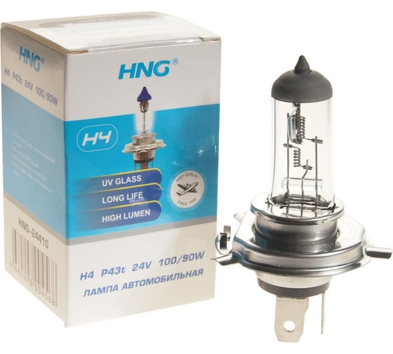 Изображение товара Автолампа H4 100/90 P43t 24V -24410 HNG HNG-24410