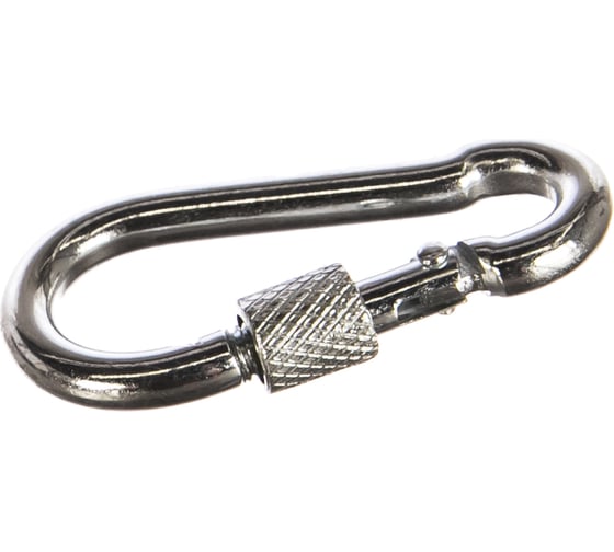 Изображение товара Карабин с предохранительной гайкой Метизный двор 5 мм 4 шт. 4690441031662