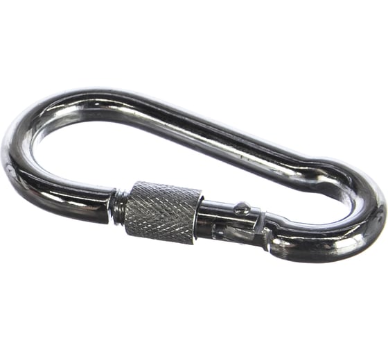 Изображение товара Карабин с предохранительной гайкой Метизный двор 9 мм 4690441031709