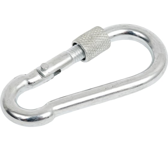 Изображение товара Карабин с предохранительной гайкой Метизный двор 7 мм 2 шт. 4690441031686