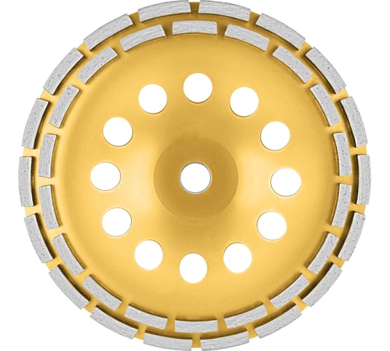 Изображение товара Чаша алмазная двухрядная сегментированная (230х22.2 мм) vertextools 0505-04-230-02