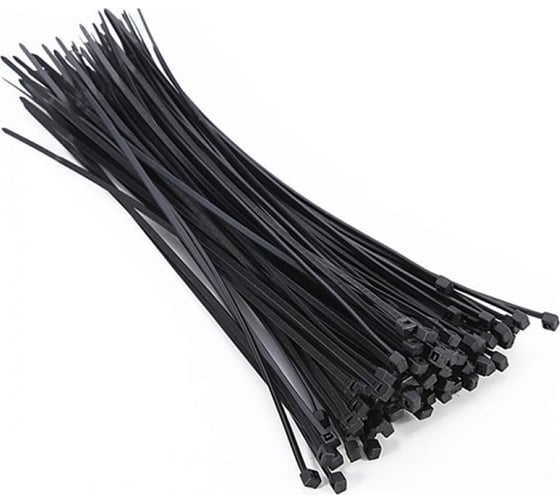 Изображение товара Нейлоновые стяжки Strong сту-241 черные, 4,8x250, 100 шт. сту-24148250