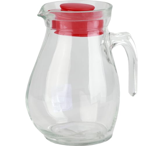 Изображение товара Кувшин Bormioli Rocco SANGRIA 335940 стеклянный с ручкой и красной крышкой 1500 мл Б0031481