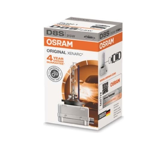 Изображение товара Автолампа OSRAM D8S 25 PK32d-1 XENON XENARC 5000K 42V, 1, 10 66548