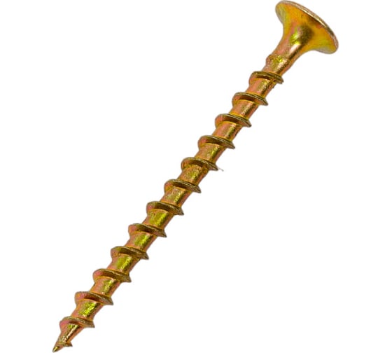Изображение товара Саморез по дереву для ГКЛ Метизный двор 3,5x45, желтый, цинк, Ph2, 500 шт. 4690441028198