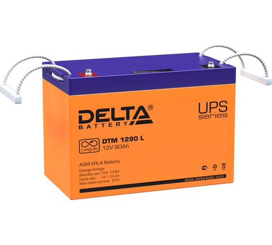 Изображение товара Батарея аккумуляторная Delta DTM 1290 L