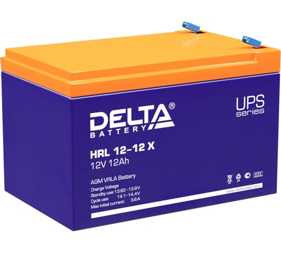 Изображение товара Батарея аккумуляторная Delta HRL 12-12 Х