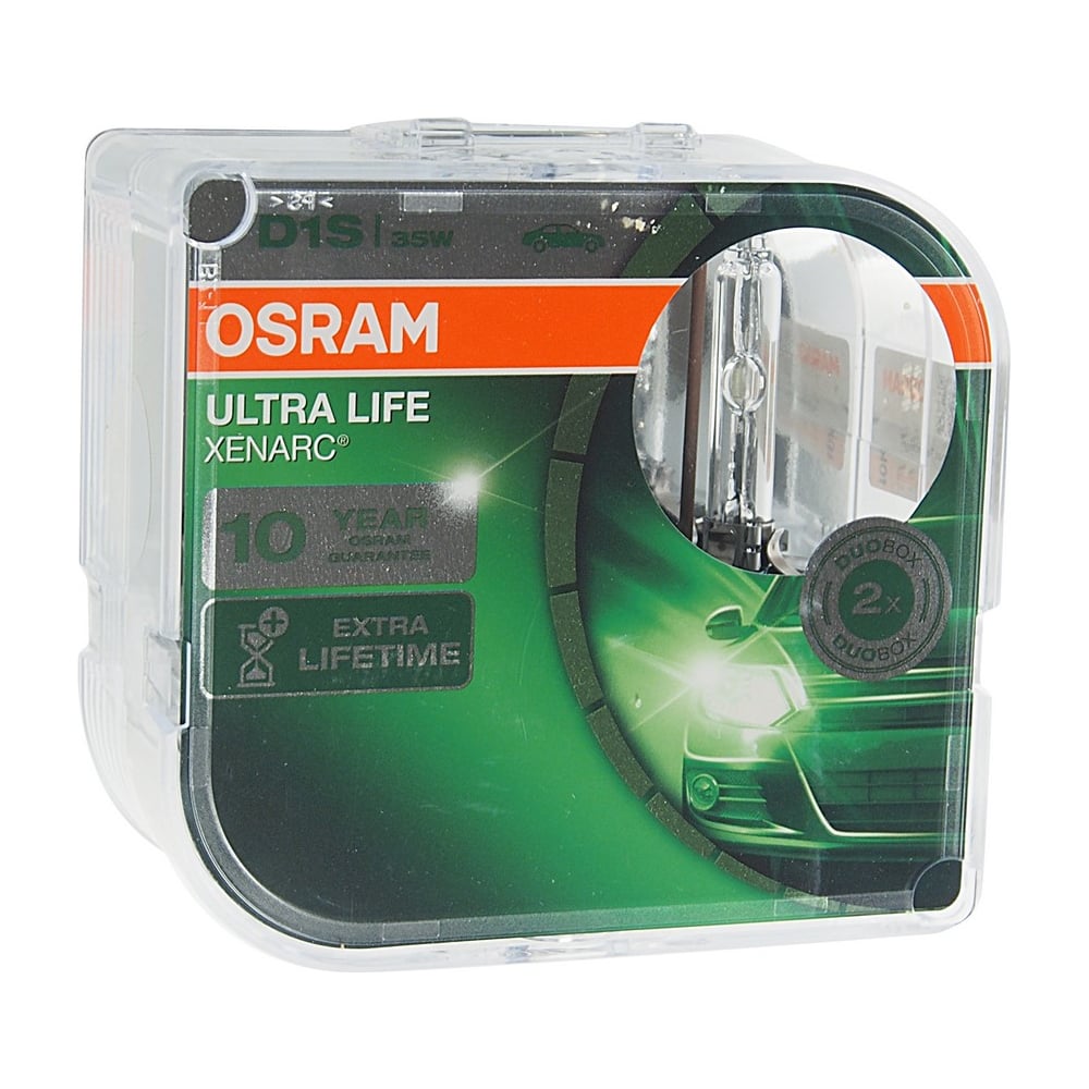 фото Автолампа osram d1s 35 pk32d-2 xenon ultra life 12v, 2 шт. 1,10 66140ult-hcb